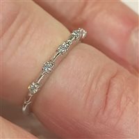 Anello Vidali Gioielli Donna in Oro bianco Zircone ANOR-37-34 - ANOR-37-34